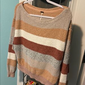 Free People candyland  neutral sweater